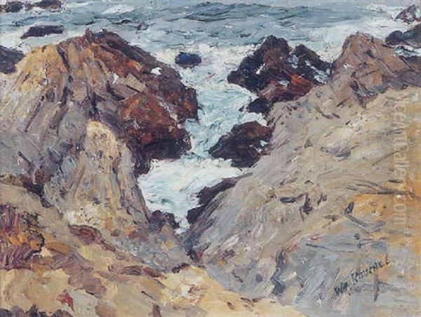 Monterey Coast Oil Painting by William Ritschel