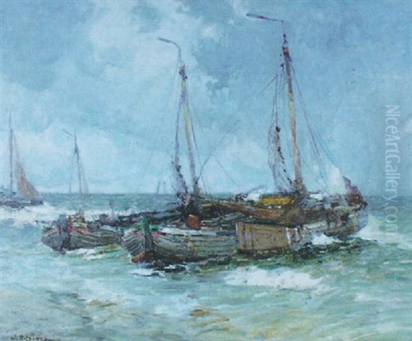 Return Of The Fleet Oil Painting by William Ritschel