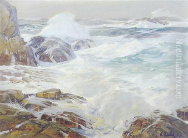 Stormy Seas Oil Painting by William Ritschel