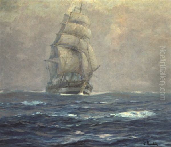 Coming Through The Fog Oil Painting by William Ritschel