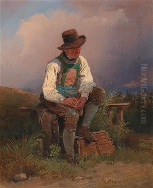 The Rest Oil Painting by Eduard Ritter