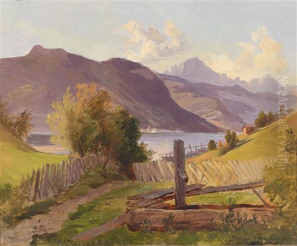 Partie Bei Zell Am See Oil Painting by Eduard Ritter