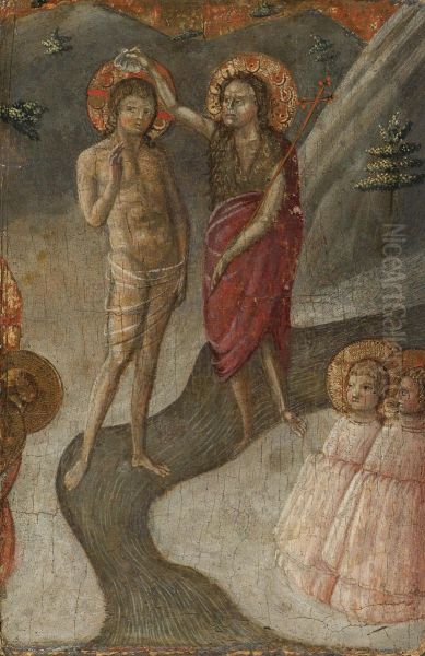 The Baptism Of Christ by Borghese Di Piero