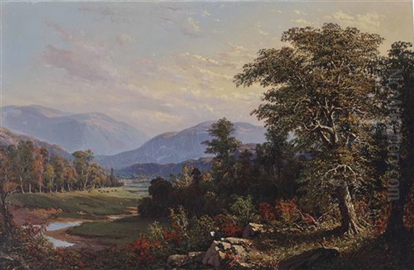 Valley In The White Mountains, New Hampshire Oil Painting by Paul Ritter