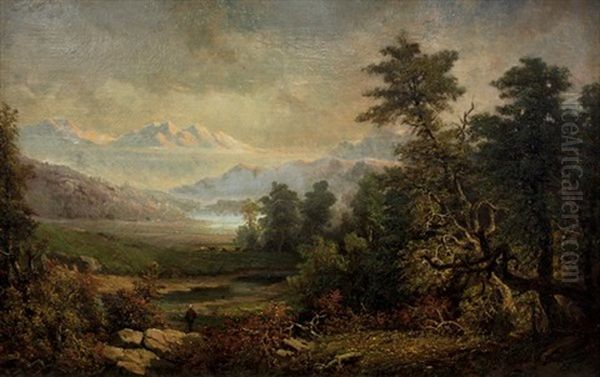 View Of The White Mountains Oil Painting by Paul Ritter