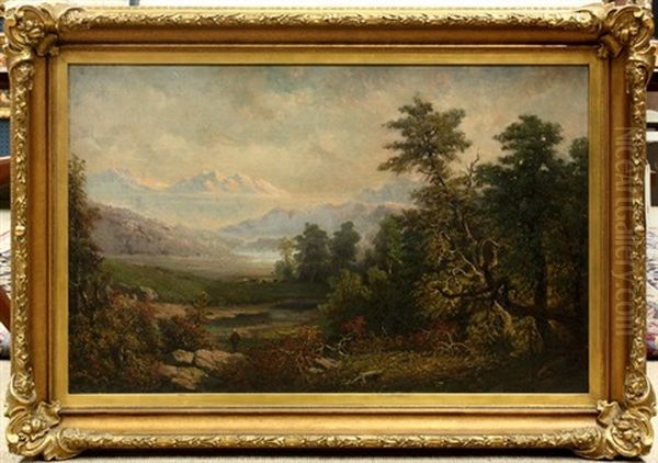 View Of The White Mountains, New Hampshire Oil Painting by Paul Ritter