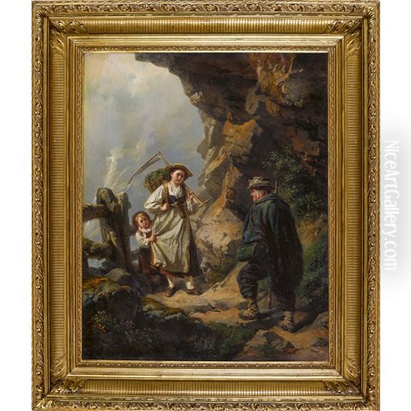 Der Botaniker Im Gebirge Oil Painting by Raphael Ritz