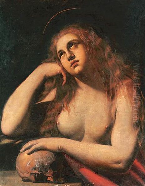 The Penitent Magdalene Oil Painting by Ippolito Borghese