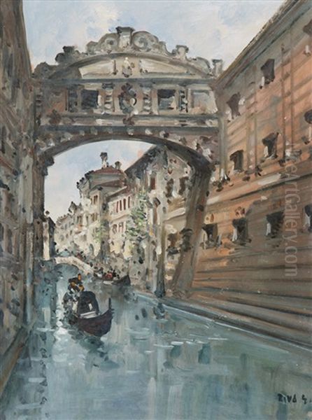 Venezia Oil Painting by Giovanni Riva