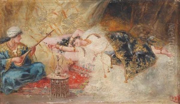 Odalisque Oil Painting by Antonio Rivas