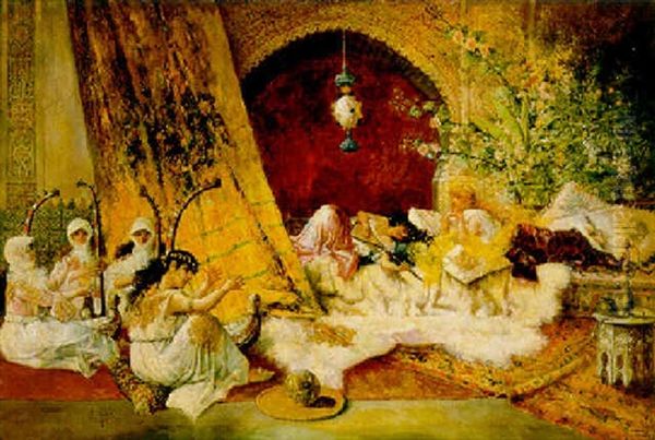 The Harem Oil Painting by Antonio Rivas