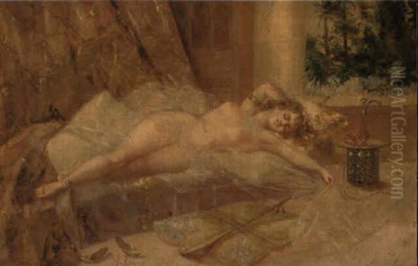 Odalisque Oil Painting by Antonio Rivas