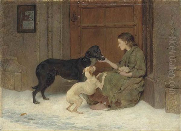 Charity Oil Painting by Briton Riviere