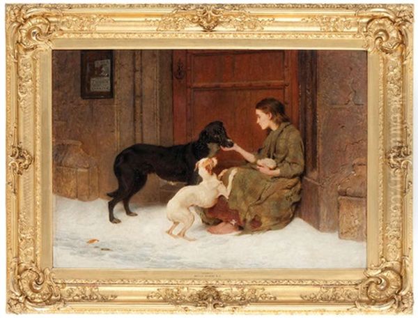 Charity Oil Painting by Briton Riviere