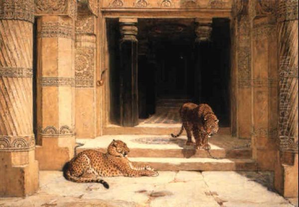 The Magician's Doorway Oil Painting by Briton Riviere