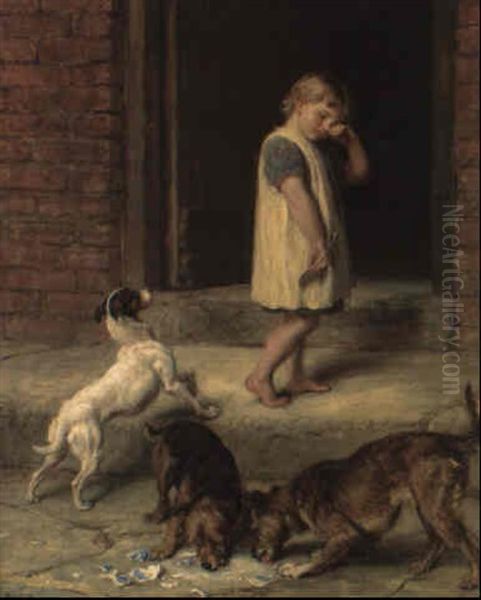 There's Many A Slip Twixt The Cup And The Lip Oil Painting by Briton Riviere