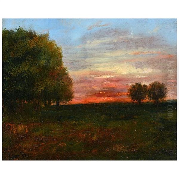 Dawn Landscape Oil Painting by Julian Walbridge Rix