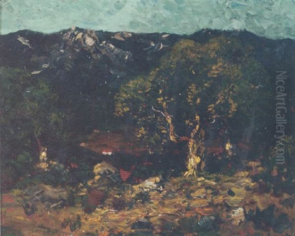 The Ynez Range Mountains Oil Painting by Julian Walbridge Rix