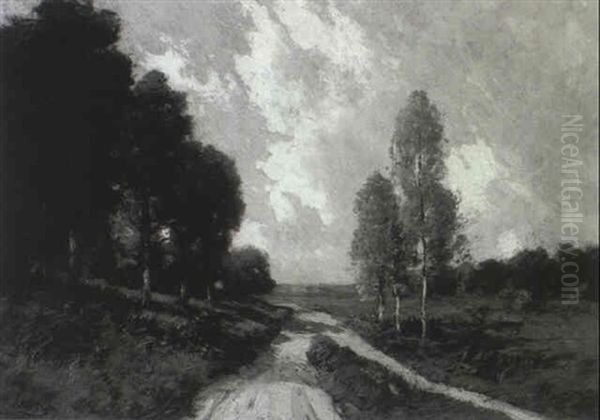 Road Through A Field Oil Painting by Julian Walbridge Rix