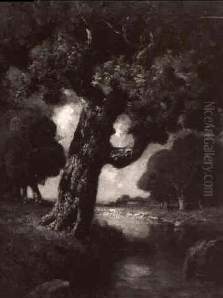 Oak Tree Oil Painting by Julian Walbridge Rix