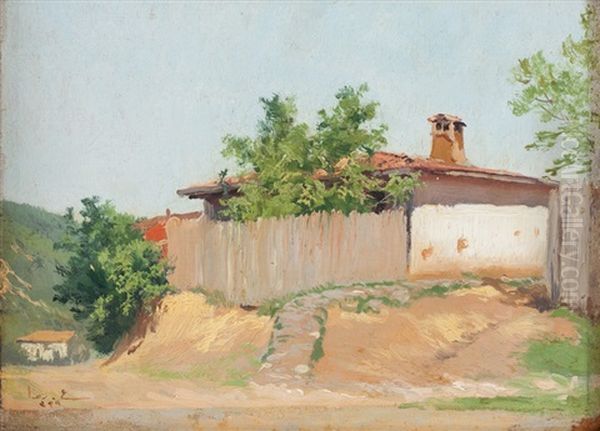 Peyzaj Oil Painting by Hoca Ali Riza