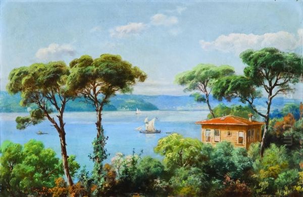 Bogazici Oil Painting by Hoca Ali Riza