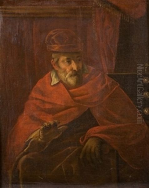 Cardenal Oil Painting by Fray Juan Andres Rizi de Guevara