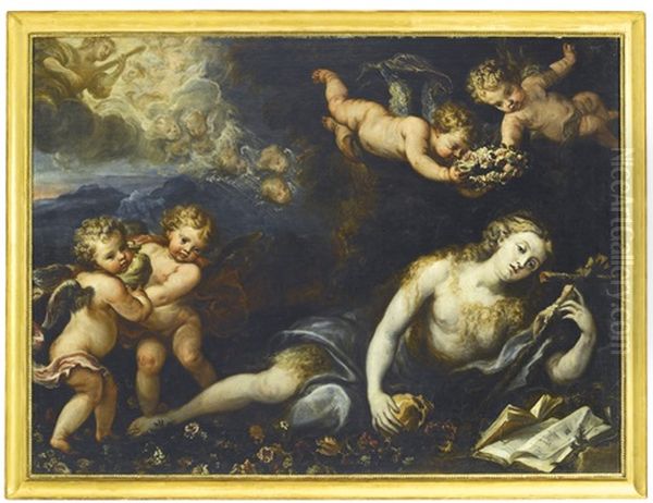 The Pentitent Magdalen Oil Painting by Francisco Rizi