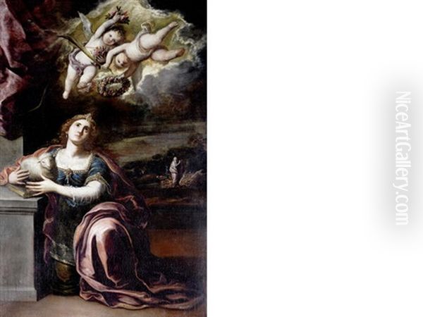 Saint Agnes Oil Painting by Francisco Rizi