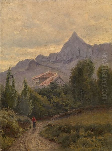 Carpathians Oil Painting by Fedor Petrovich Riznichenko