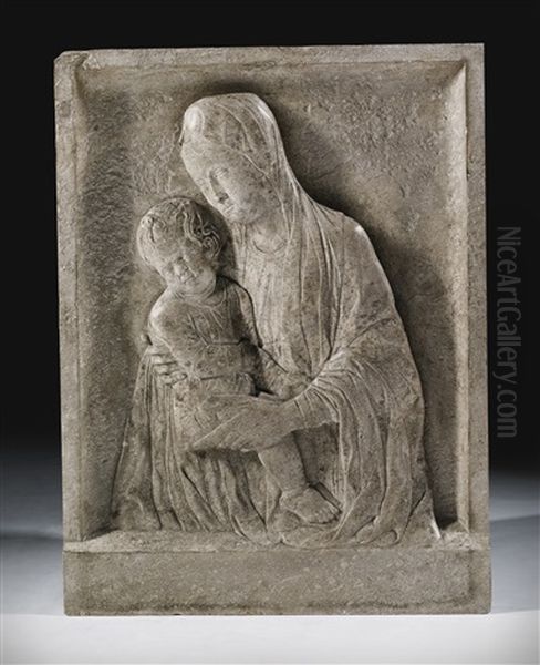 Relief With The Virgin And Child Oil Painting by Antonio Rizzo