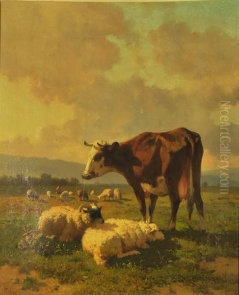 Pastorale Oil Painting by Louis Robbe