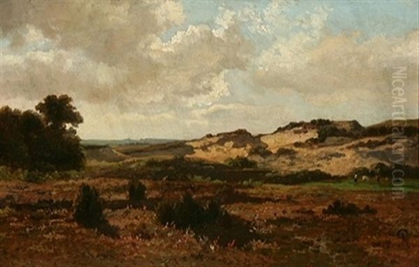 Paysage De Dunes Oil Painting by Louis Robbe