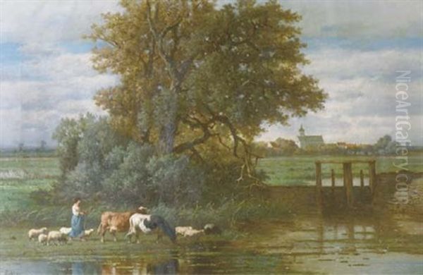 A Country Idylle by Louis Robbe