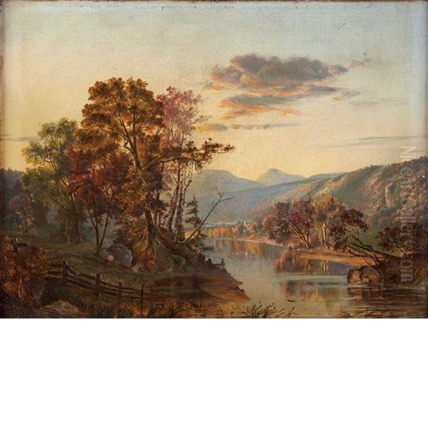 Romantic River Scene Oil Painting by Horace Wolcott Robbins