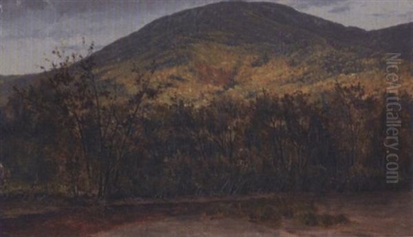 A New England Autumn Landscape Oil Painting by Horace Wolcott Robbins