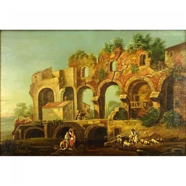 The Ruins Oil Painting by Hubert Robert