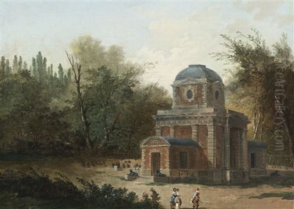 Project For The Pavillon De Cleves Of Maupertuis Oil Painting by Hubert Robert