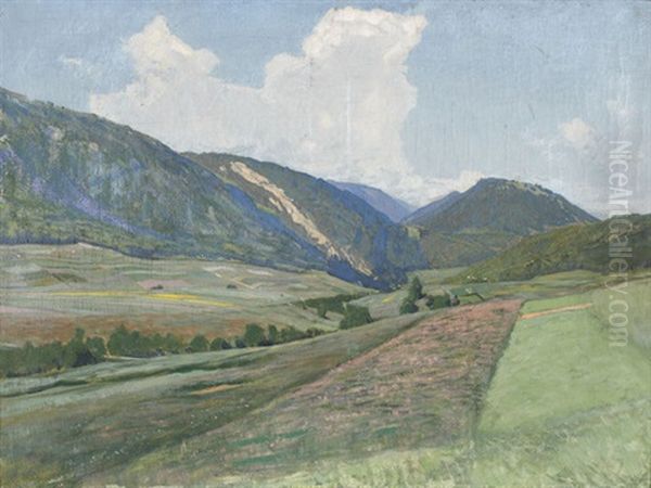 Sommerliche Juralandschaft Oil Painting by Leo Paul Samuel Robert