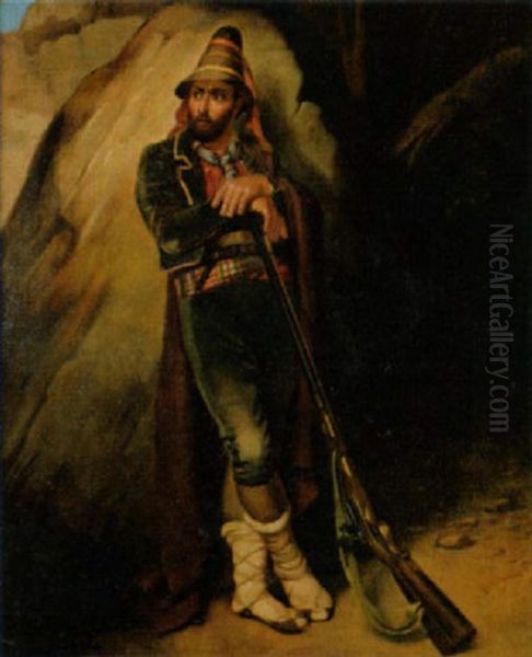 Sizilianischer Bandit Oil Painting by Leopold-Louis Robert