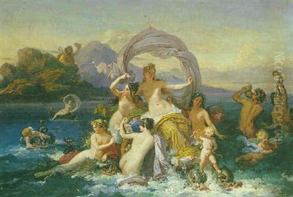 Le Triomphe D'amphitrite Oil Painting by Leopold-Louis Robert