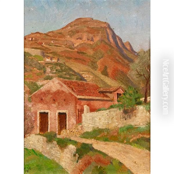 Sicile Oil Painting by Paul Theophile Robert