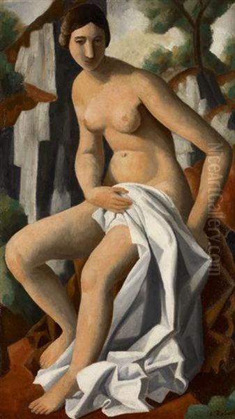 Baigneuse Oil Painting by Paul Theophile Robert