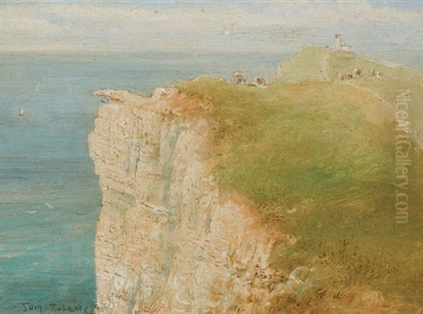 Untitled (bruny Island Lighthouse) Oil Painting by Tom Roberts