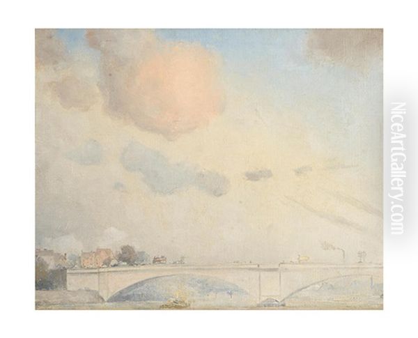 Putney Bridge, London Oil Painting by Tom Roberts