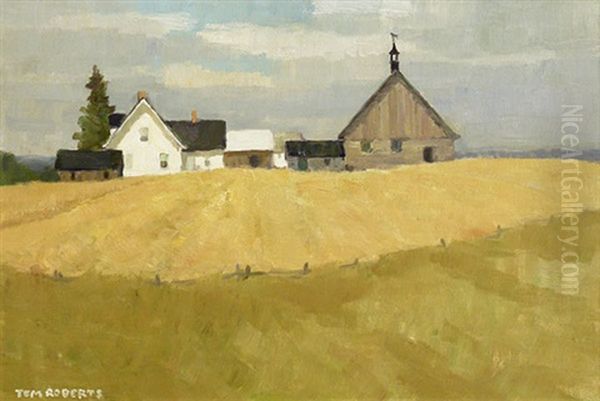 Farm At St Alexandre Oil Painting by Tom Roberts