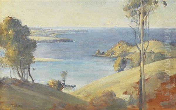 Coastal Landscape Oil Painting by Tom Roberts