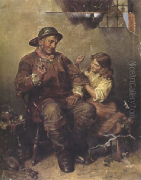 Another Patch Oil Painting by Edwin Thomas Roberts