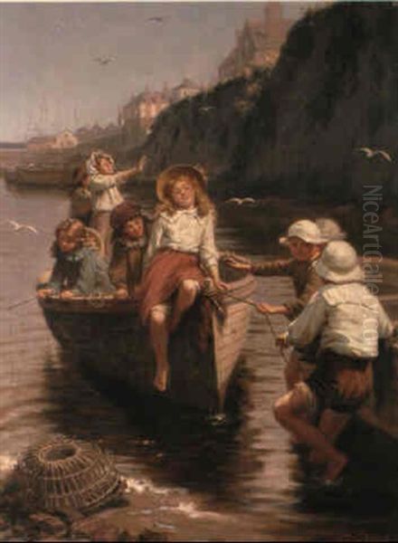 A Summer Expedition Oil Painting by Edwin Thomas Roberts