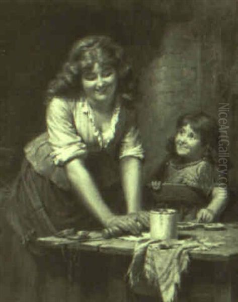 Baking With Mother by Edwin Thomas Roberts